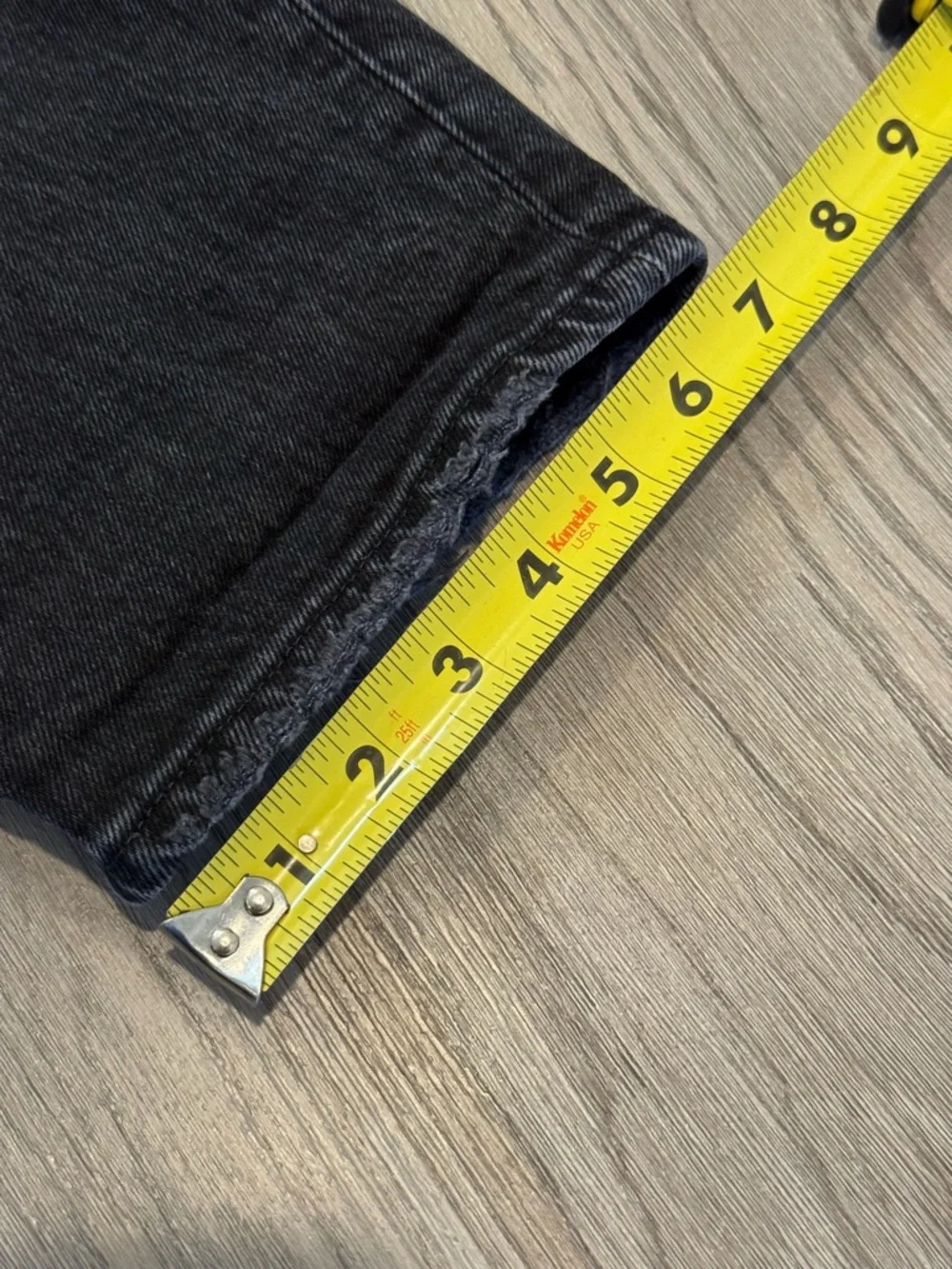 Abercrombie & Fitch High Rise Dad Jeans Black Denim 29 | 8 Short  Women’s - Picture 10 of 14